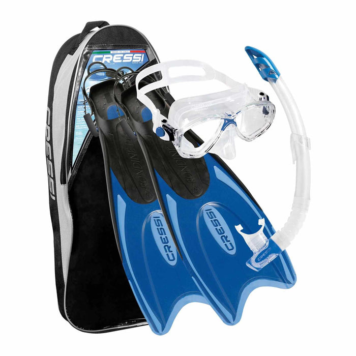 Kit de Plongée Palau Bleu EU 44-47-UK 10-13 Cressi CA122644