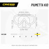 Masque de snorkeling en silicone Piumetta Transparent-Jaune Cressi DN200510