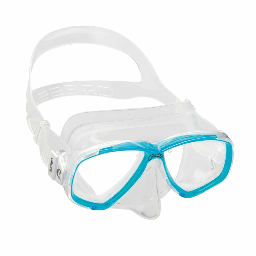 Masque de snorkeling en silicone Perla Transparent-Aquamarine Cressi DN207963