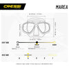 Masque de snorkeling en silicone Marea Colorama Lilas Cressi DN282041
