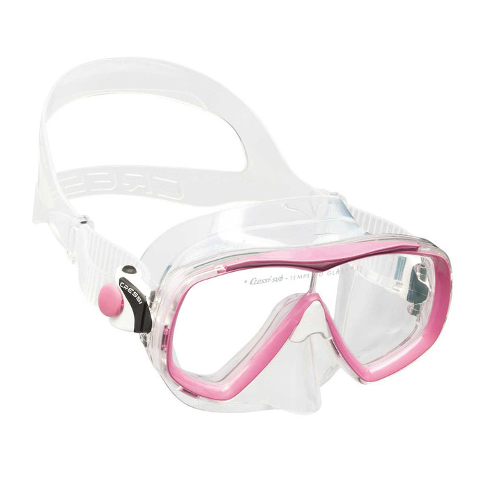 Masque de snorkeling en silicone Estrella Transparent-Rose Cressi DN340040