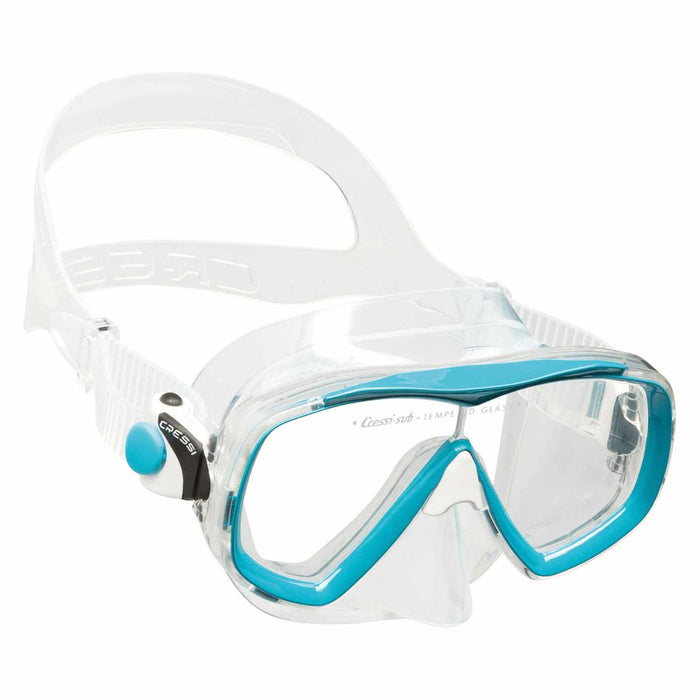 Masque de snorkeling en silicone Estrella Transparent-Aquamarine Cressi DN340063