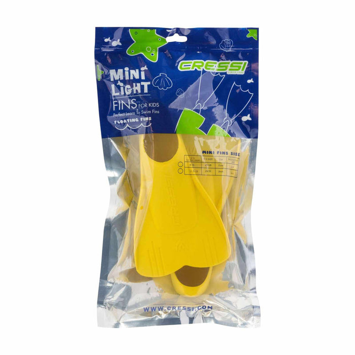 Palmes de snorkeling et de natation Light Enfants Jaune EU 34-35-UK 1-2 Cressi DP301034