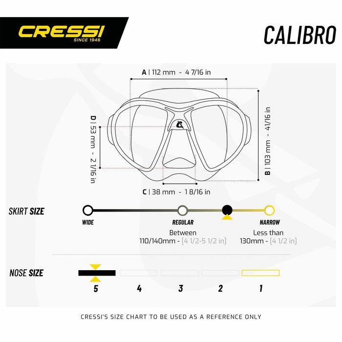 Kit de Plongée Calibro et Corsica Métallique-Bleu Cressi DS434550
