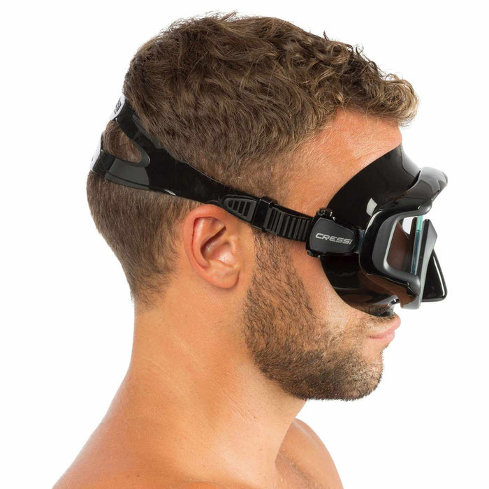 Masque en silicone de plongée Liberty Triside Noir-Dark Cressi DS455050
