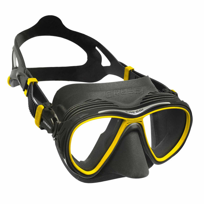 Masque en Silicone de Plongée Quantum Jaune-Foncé Cressi DS515010