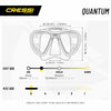 Masque en Silicone de Plongée Quantum Jaune-Foncé Cressi DS515010