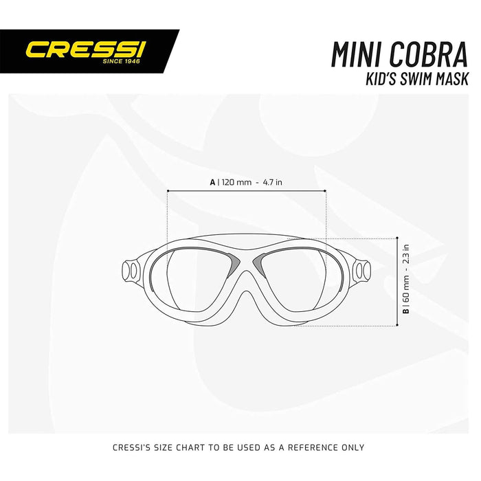 Masque de natation Cobra Enfant Transparent-Rose Cressi DE202040