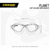 Masque de natation Planet Transparent-Blanc-Lilas Cressi DE202641