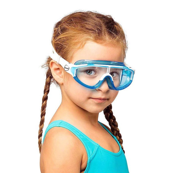 Masque de natation Baloo Enfant Blanc-Bleu Cressi DE203220