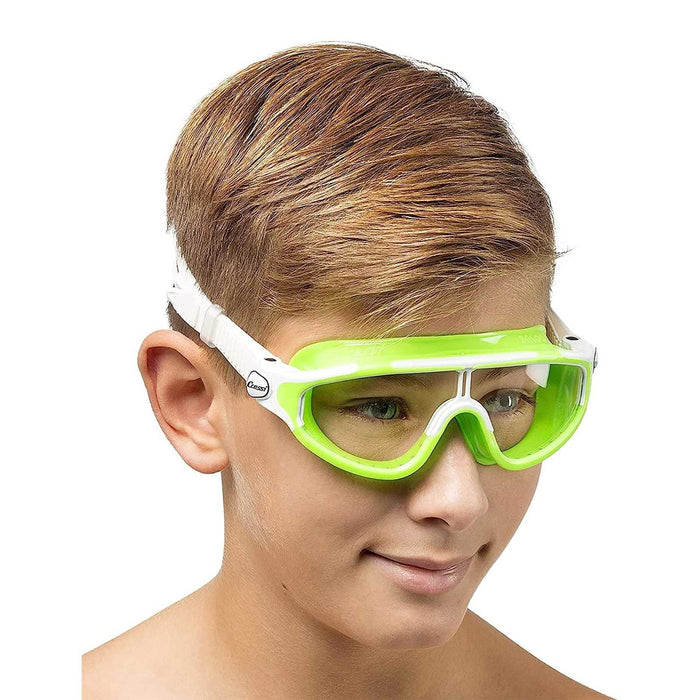 Masque de natation Baloo Enfant Blanc-Lime Cressi DE203267