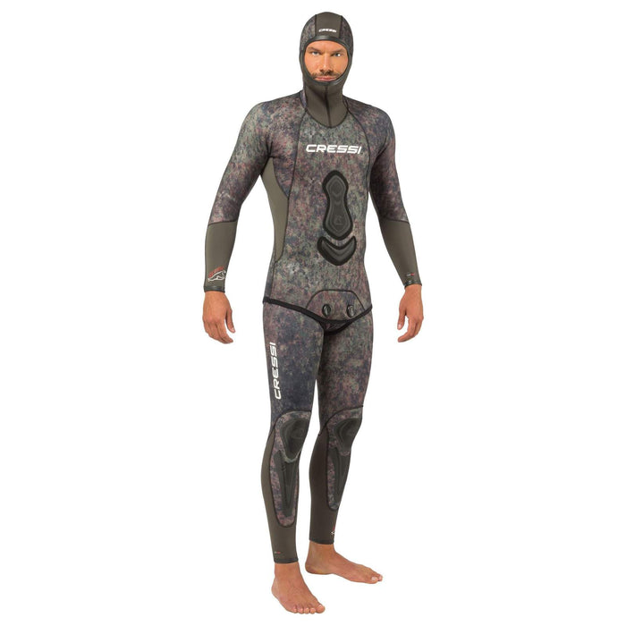 Bas de combinaison de pêche Wetsuit Seppia Ultraspan Homme 3,5mm Camouflage S-2 Cressi LE468102