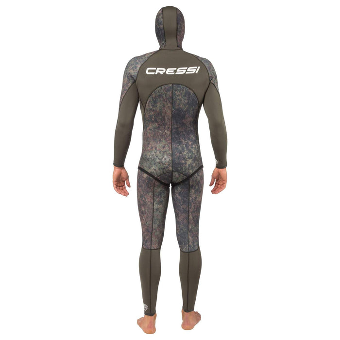 Bas de combinaison de pêche Wetsuit Seppia Ultraspan Homme 3,5mm Camouflage S-2 Cressi LE468102