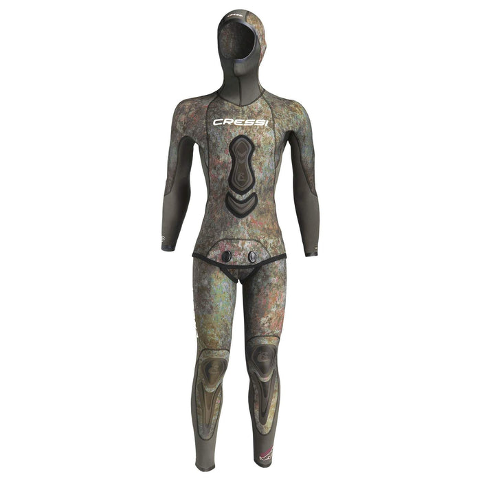 Bas de combinaison de pêche Wetsuit Seppia Ultraspan Homme 3,5mm Camouflage S-2 Cressi LE468102