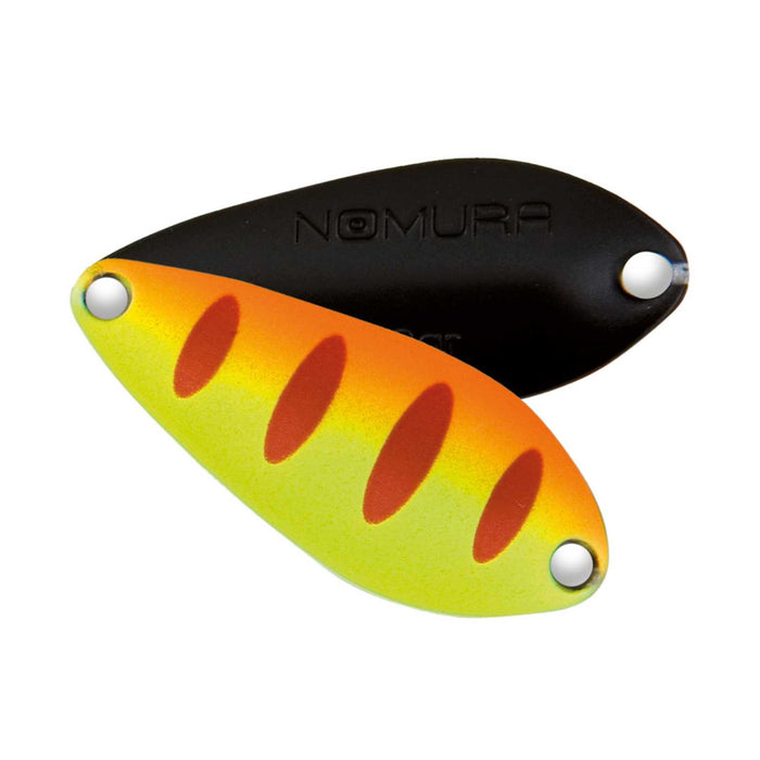 Appât Aki Spoon Jaune Orange Rayures Rouges 1,40g Nomura NM46370314