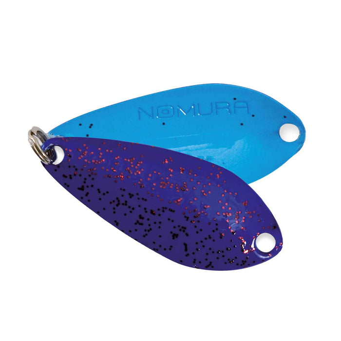 Appât Aki Spoon Bleu Électrique Paillettes Rouges 1,40g Nomura NM46370814