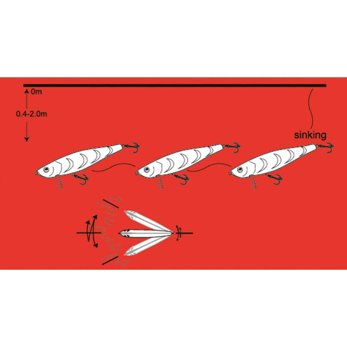 Appât Ranger Minnow Jaune Argent 7 cm 13 g Nomura NM52216207