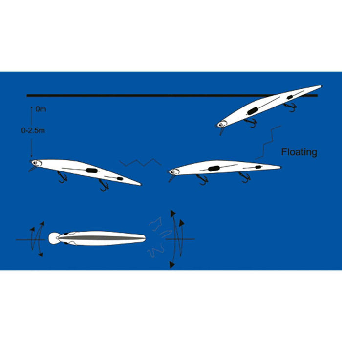 Leurre Nagasa Arc-en-ciel Argent 17,5 cm 26 g Nomura NM60413517