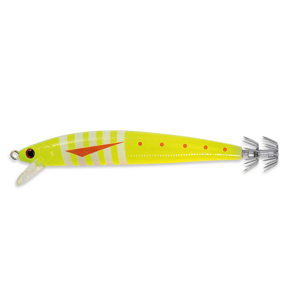 Leur Ika Calamari Fluo Jaune Avec Rayures 12cm 10g Nomura NM61599012