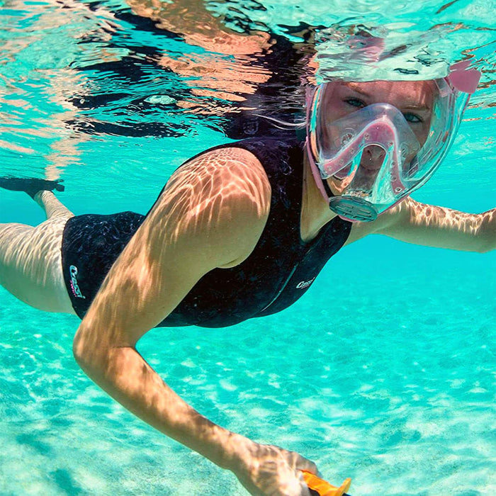 Masque de Plongée Intégral Baron Bleu-Foncé S-M Cressi XDT025020